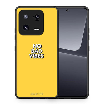 Θήκη Xiaomi 13 Pro Text Vibes από τη Smartfits με σχέδιο στο πίσω μέρος και μαύρο περίβλημα | Xiaomi 13 Pro Text Vibes Case with Colorful Back and Black Bezels