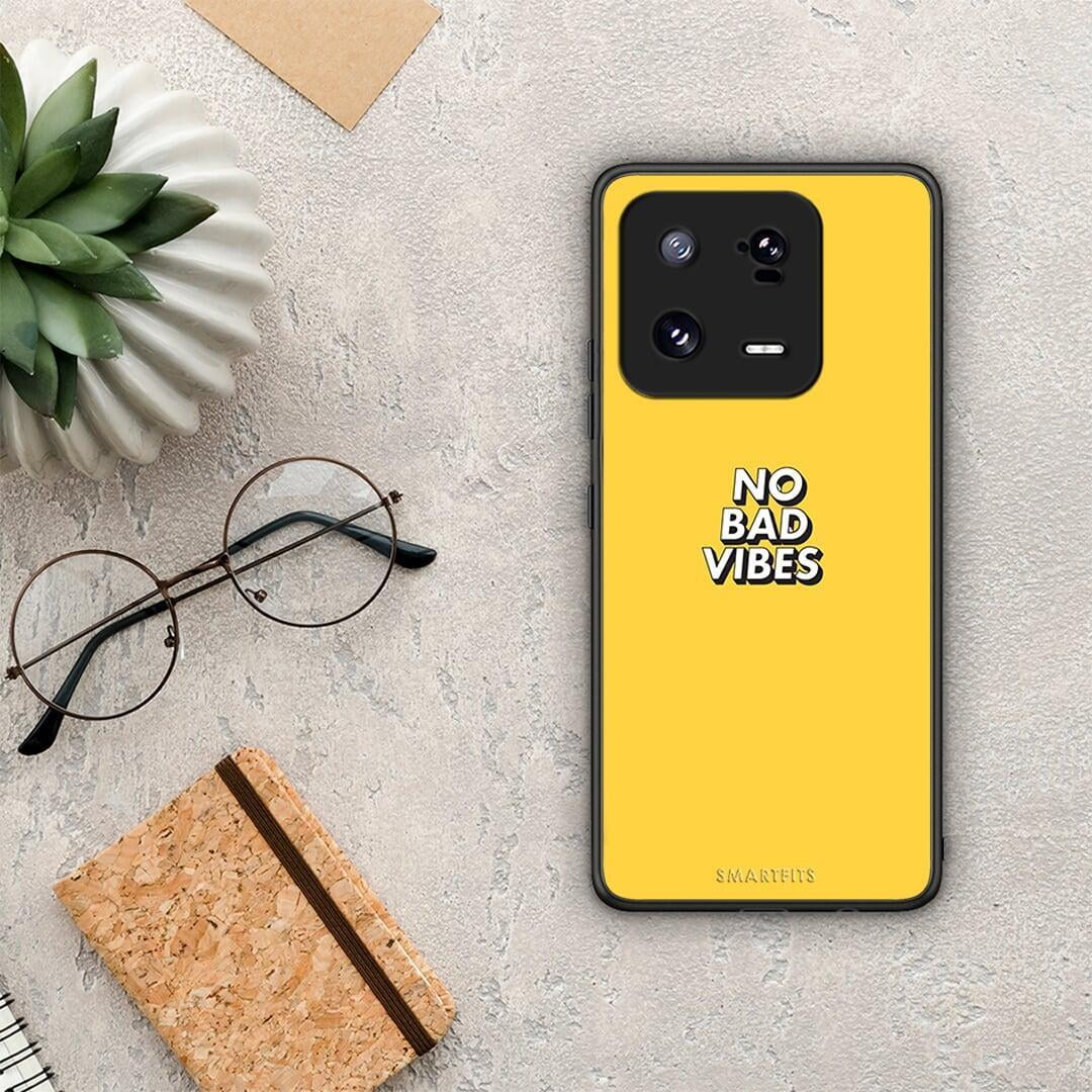 Θήκη Xiaomi 13 Text Vibes από τη Smartfits με σχέδιο στο πίσω μέρος και μαύρο περίβλημα | Xiaomi 13 Text Vibes Case with Colorful Back and Black Bezels