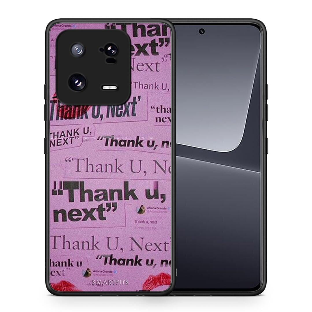 Θήκη Xiaomi 13 Pro Thank You Next από τη Smartfits με σχέδιο στο πίσω μέρος και μαύρο περίβλημα | Xiaomi 13 Pro Thank You Next Case with Colorful Back and Black Bezels