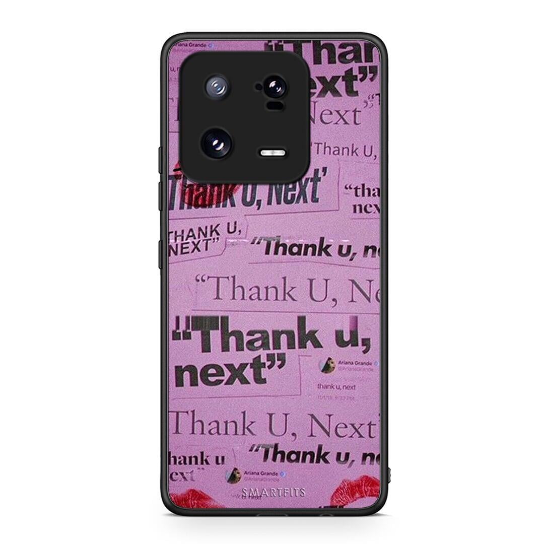 Θήκη Xiaomi 13 Pro Thank You Next από τη Smartfits με σχέδιο στο πίσω μέρος και μαύρο περίβλημα | Xiaomi 13 Pro Thank You Next Case with Colorful Back and Black Bezels