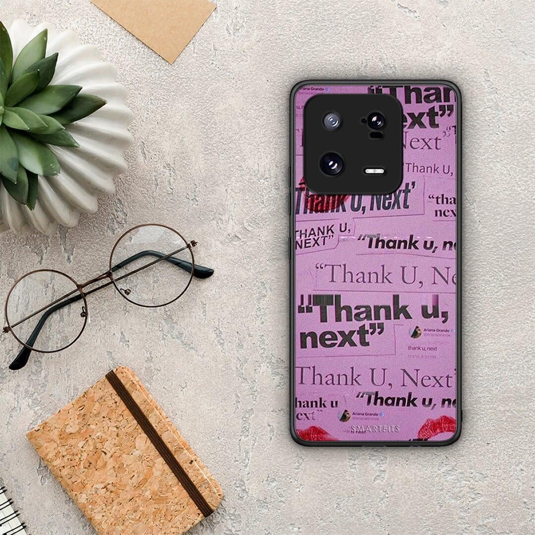 Θήκη Xiaomi 13 Pro Thank You Next από τη Smartfits με σχέδιο στο πίσω μέρος και μαύρο περίβλημα | Xiaomi 13 Pro Thank You Next Case with Colorful Back and Black Bezels