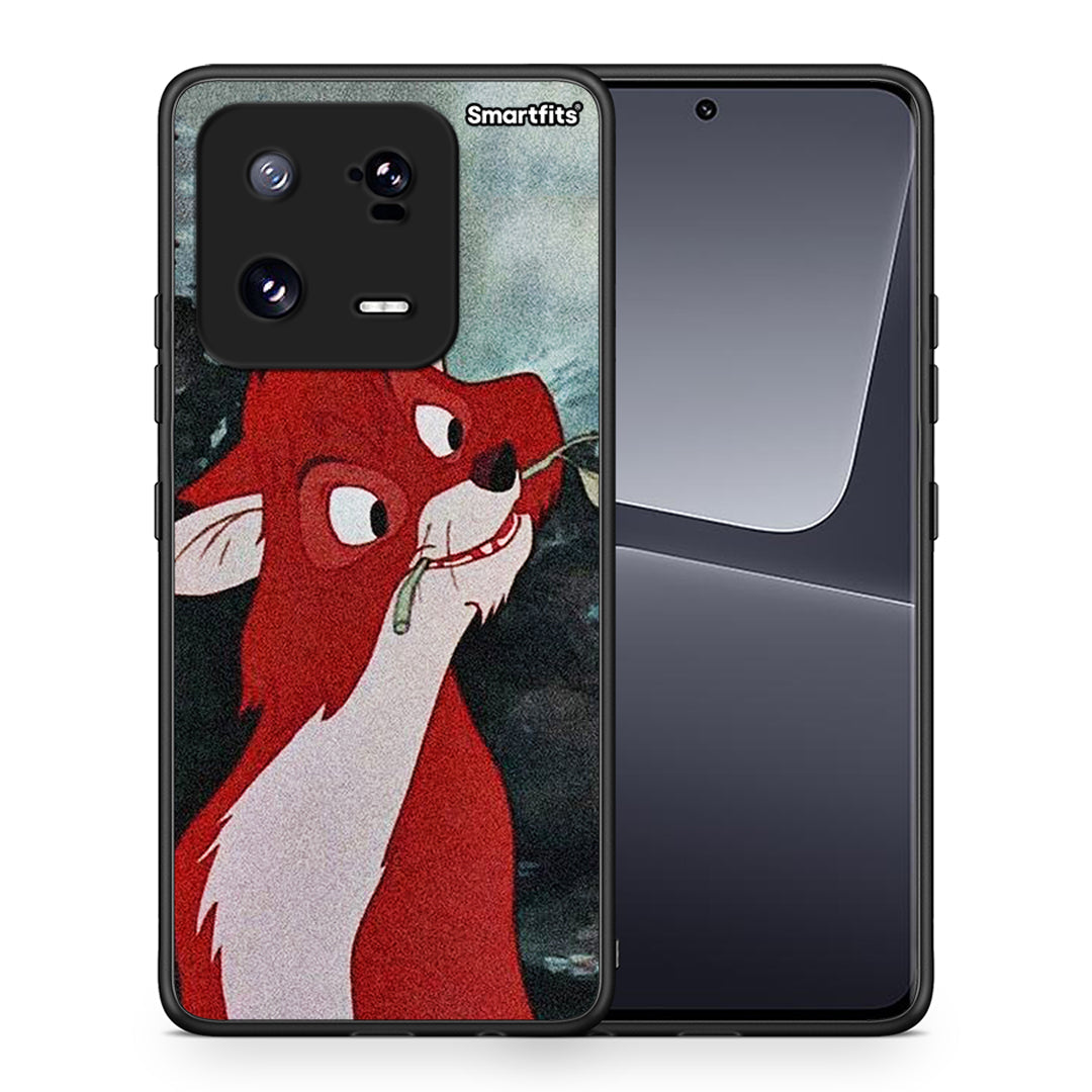 Θήκη Xiaomi 13 Tod And Vixey Love 1 από τη Smartfits με σχέδιο στο πίσω μέρος και μαύρο περίβλημα | Xiaomi 13 Tod And Vixey Love 1 Case with Colorful Back and Black Bezels