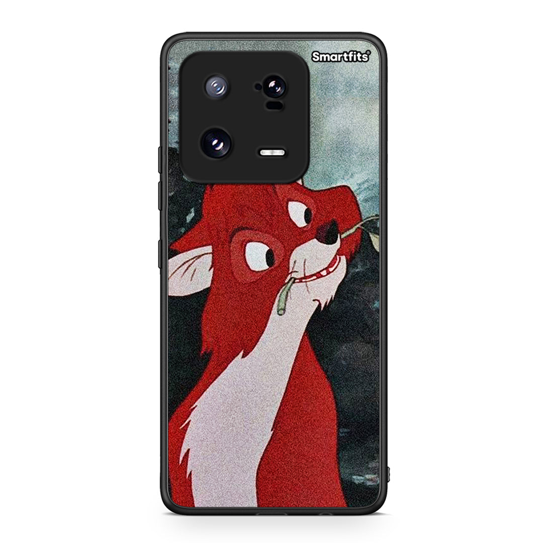 Θήκη Xiaomi 13 Tod And Vixey Love 1 από τη Smartfits με σχέδιο στο πίσω μέρος και μαύρο περίβλημα | Xiaomi 13 Tod And Vixey Love 1 Case with Colorful Back and Black Bezels