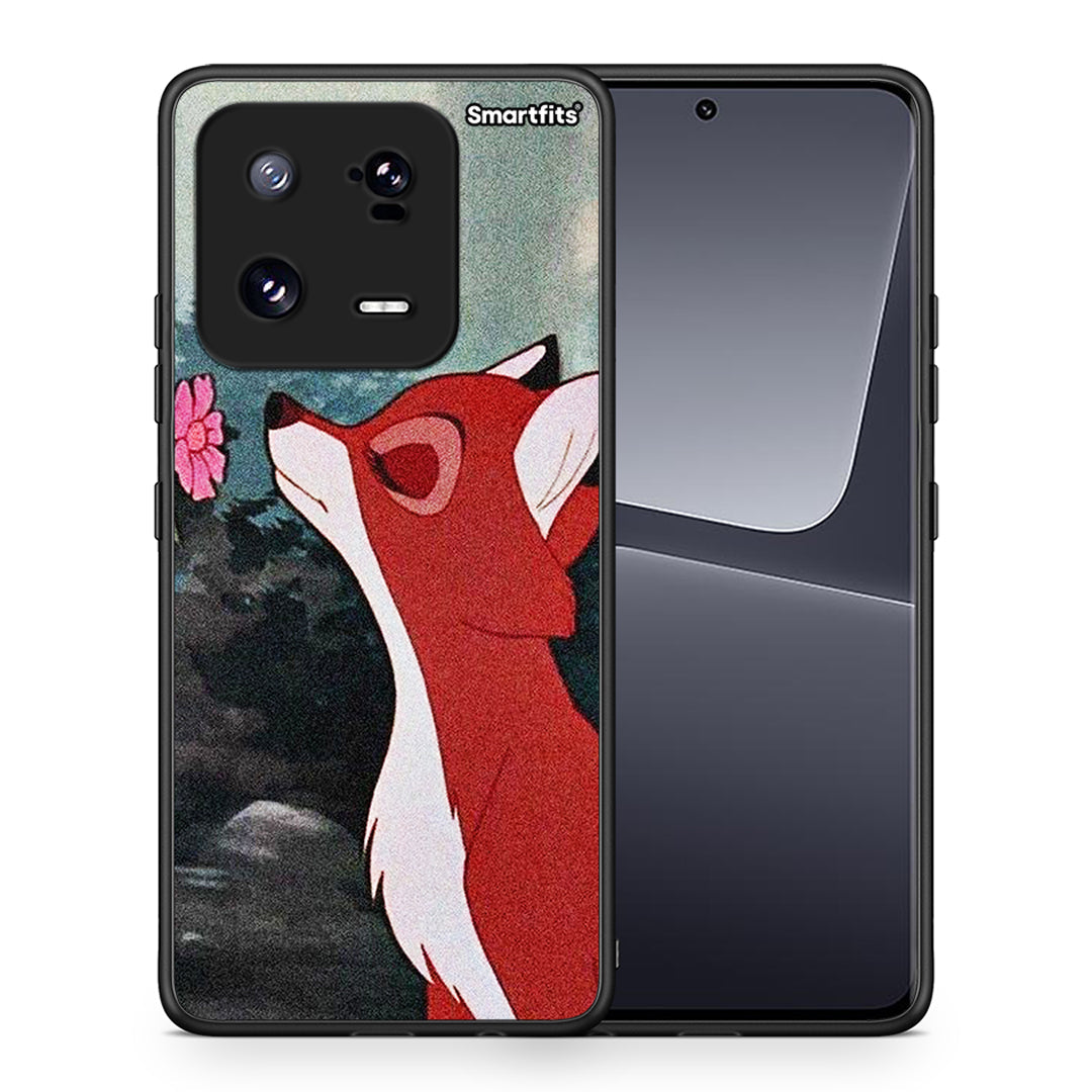 Θήκη Xiaomi 13 Pro Tod And Vixey Love 2 από τη Smartfits με σχέδιο στο πίσω μέρος και μαύρο περίβλημα | Xiaomi 13 Pro Tod And Vixey Love 2 Case with Colorful Back and Black Bezels