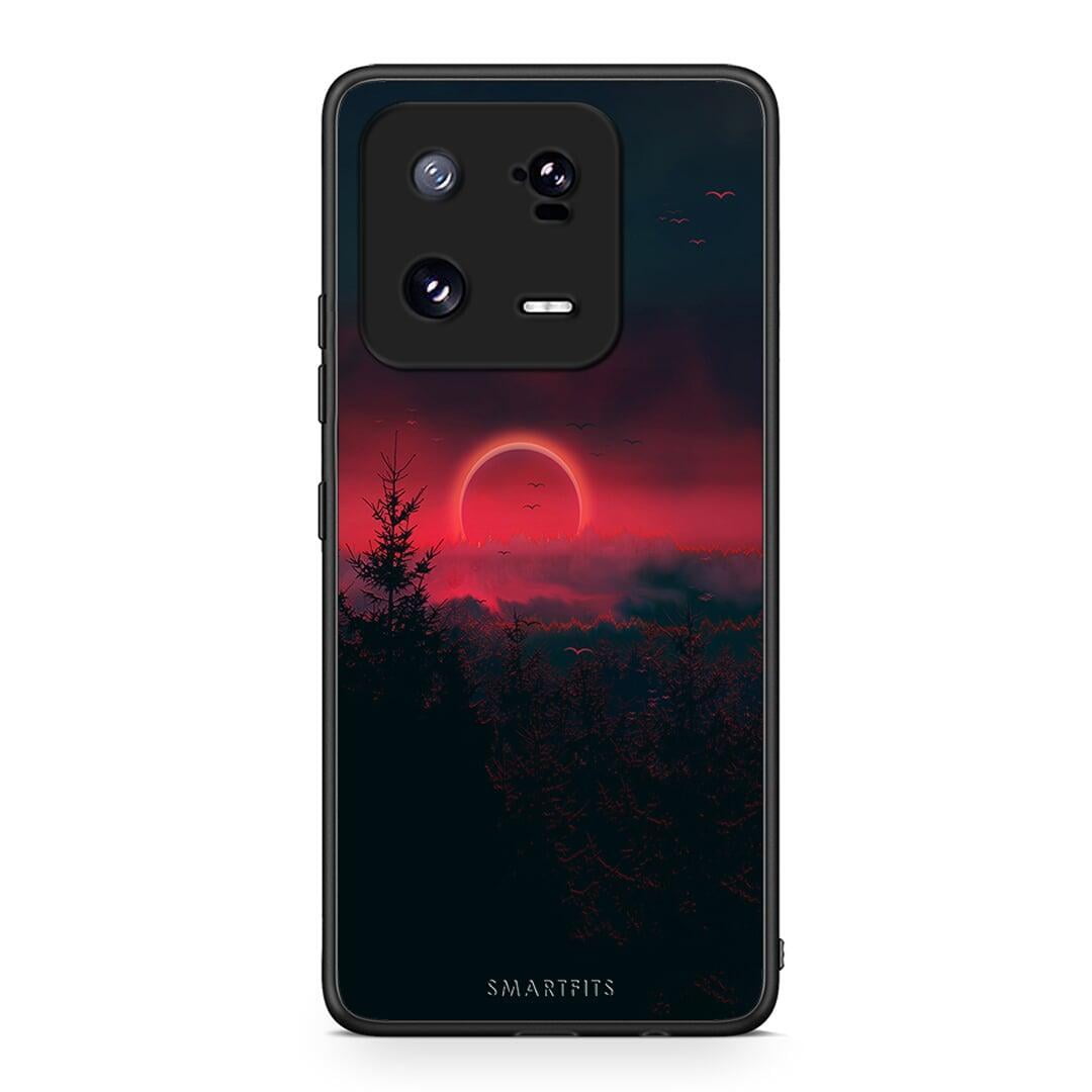 Θήκη Xiaomi 13 Pro Tropic Sunset από τη Smartfits με σχέδιο στο πίσω μέρος και μαύρο περίβλημα | Xiaomi 13 Pro Tropic Sunset Case with Colorful Back and Black Bezels