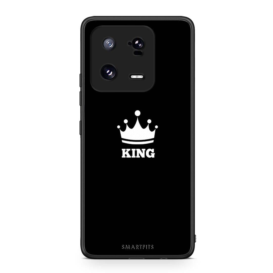 Θήκη Xiaomi 13 Valentine King από τη Smartfits με σχέδιο στο πίσω μέρος και μαύρο περίβλημα | Xiaomi 13 Valentine King Case with Colorful Back and Black Bezels