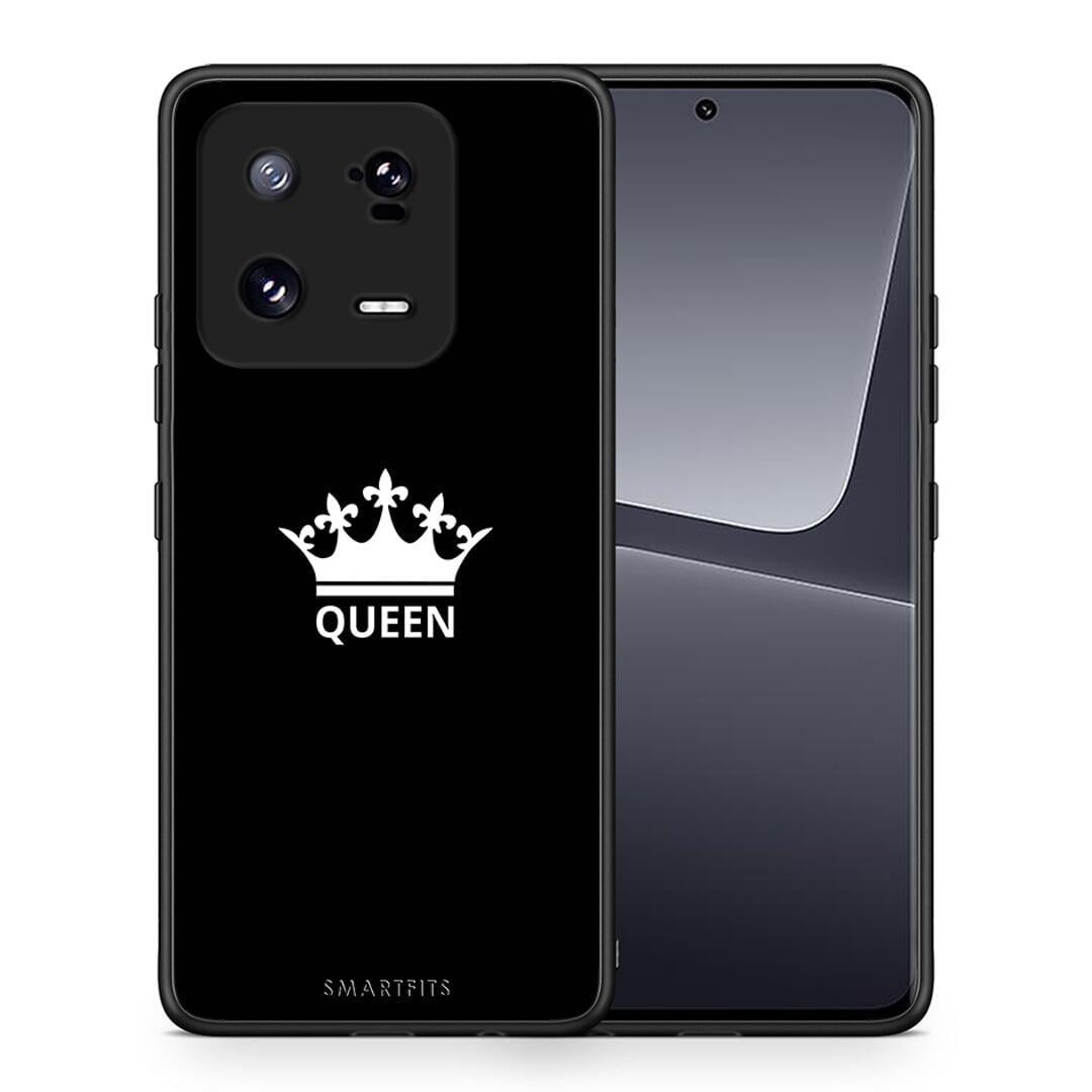 Θήκη Xiaomi 13 Valentine Queen από τη Smartfits με σχέδιο στο πίσω μέρος και μαύρο περίβλημα | Xiaomi 13 Valentine Queen Case with Colorful Back and Black Bezels