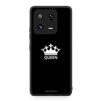 Θήκη Xiaomi 13 Valentine Queen από τη Smartfits με σχέδιο στο πίσω μέρος και μαύρο περίβλημα | Xiaomi 13 Valentine Queen Case with Colorful Back and Black Bezels
