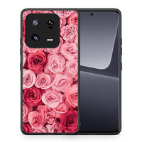 Thumbnail for Θήκη Xiaomi 13 Valentine RoseGarden από τη Smartfits με σχέδιο στο πίσω μέρος και μαύρο περίβλημα | Xiaomi 13 Valentine RoseGarden Case with Colorful Back and Black Bezels