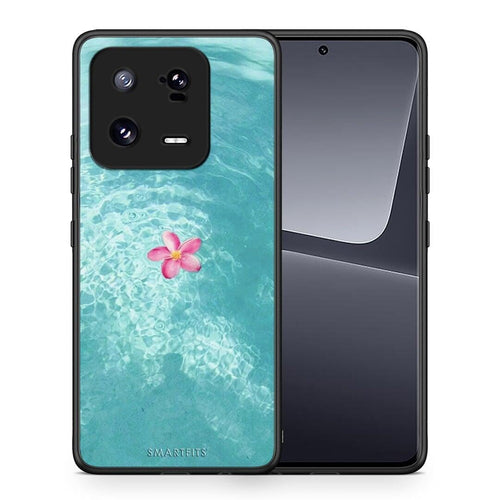 Θήκη Xiaomi 13 Water Flower από τη Smartfits με σχέδιο στο πίσω μέρος και μαύρο περίβλημα | Xiaomi 13 Water Flower Case with Colorful Back and Black Bezels