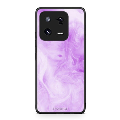 Θήκη Xiaomi 13 Watercolor Lavender από τη Smartfits με σχέδιο στο πίσω μέρος και μαύρο περίβλημα | Xiaomi 13 Watercolor Lavender Case with Colorful Back and Black Bezels