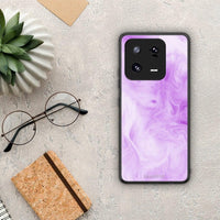 Thumbnail for Θήκη Xiaomi 13 Pro Watercolor Lavender από τη Smartfits με σχέδιο στο πίσω μέρος και μαύρο περίβλημα | Xiaomi 13 Pro Watercolor Lavender Case with Colorful Back and Black Bezels