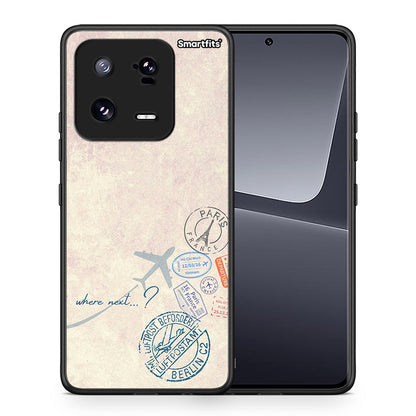 Θήκη Xiaomi 13 Pro Where Next από τη Smartfits με σχέδιο στο πίσω μέρος και μαύρο περίβλημα | Xiaomi 13 Pro Where Next Case with Colorful Back and Black Bezels