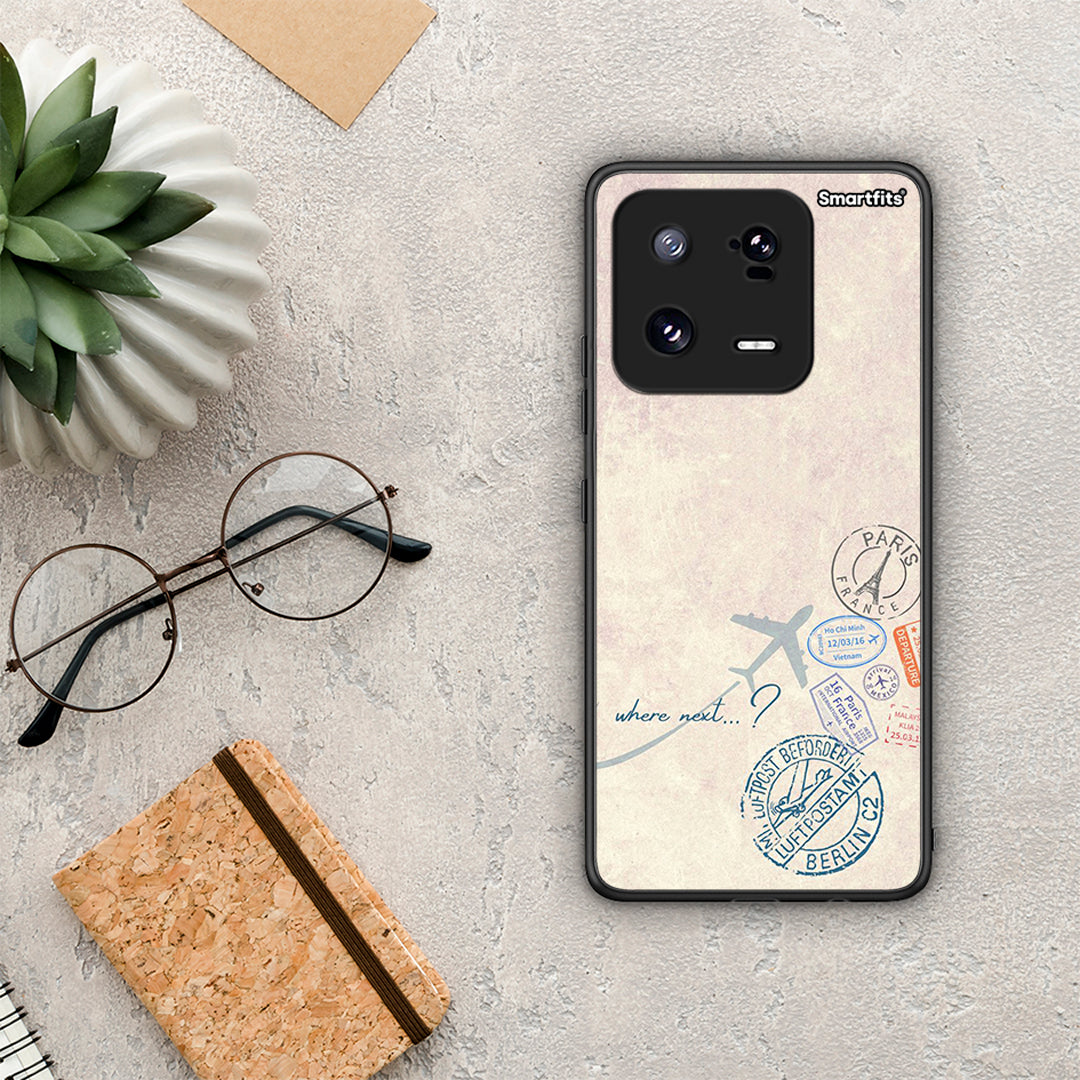Θήκη Xiaomi 13 Pro Where Next από τη Smartfits με σχέδιο στο πίσω μέρος και μαύρο περίβλημα | Xiaomi 13 Pro Where Next Case with Colorful Back and Black Bezels