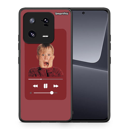 Θήκη Xiaomi 13 Pro Xmas Alone Music από τη Smartfits με σχέδιο στο πίσω μέρος και μαύρο περίβλημα | Xiaomi 13 Pro Xmas Alone Music Case with Colorful Back and Black Bezels