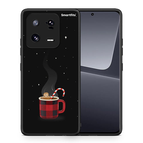 Θήκη Xiaomi 13 Xmas Bathing από τη Smartfits με σχέδιο στο πίσω μέρος και μαύρο περίβλημα | Xiaomi 13 Xmas Bathing Case with Colorful Back and Black Bezels