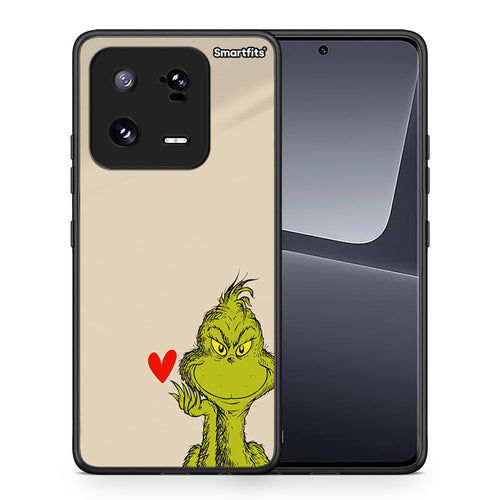 Θήκη Xiaomi 13 Xmas Grinch από τη Smartfits με σχέδιο στο πίσω μέρος και μαύρο περίβλημα | Xiaomi 13 Xmas Grinch Case with Colorful Back and Black Bezels