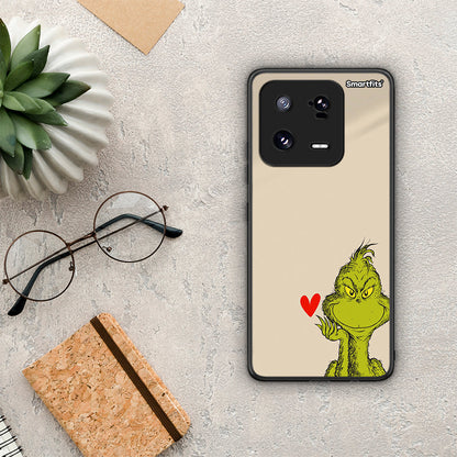 Θήκη Xiaomi 13 Pro Xmas Grinch από τη Smartfits με σχέδιο στο πίσω μέρος και μαύρο περίβλημα | Xiaomi 13 Pro Xmas Grinch Case with Colorful Back and Black Bezels