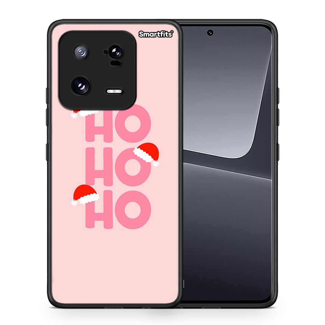 Θήκη Xiaomi 13 Pro Xmas Ho Ho Ho από τη Smartfits με σχέδιο στο πίσω μέρος και μαύρο περίβλημα | Xiaomi 13 Pro Xmas Ho Ho Ho Case with Colorful Back and Black Bezels