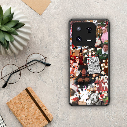 Θήκη Xiaomi 13 Pro Xmas Movies από τη Smartfits με σχέδιο στο πίσω μέρος και μαύρο περίβλημα | Xiaomi 13 Pro Xmas Movies Case with Colorful Back and Black Bezels