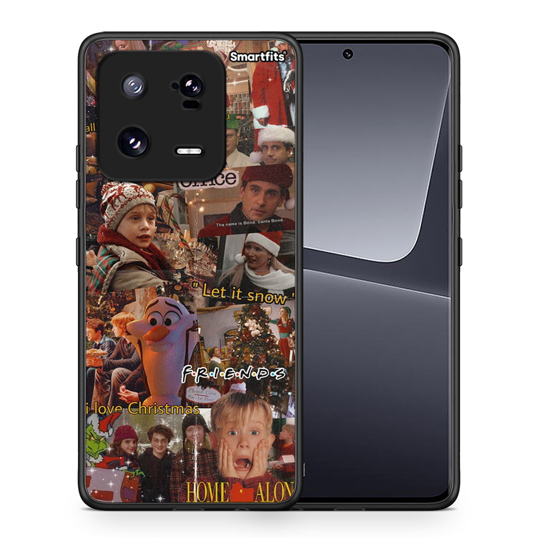 Θήκη Xiaomi 13 Xmas Wishes από τη Smartfits με σχέδιο στο πίσω μέρος και μαύρο περίβλημα | Xiaomi 13 Xmas Wishes Case with Colorful Back and Black Bezels