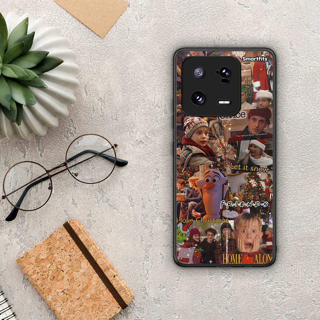 Θήκη Xiaomi 13 Xmas Wishes από τη Smartfits με σχέδιο στο πίσω μέρος και μαύρο περίβλημα | Xiaomi 13 Xmas Wishes Case with Colorful Back and Black Bezels