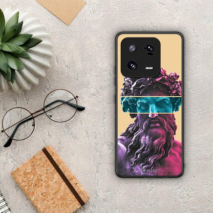 Θήκη Xiaomi 13 Pro Zeus Art από τη Smartfits με σχέδιο στο πίσω μέρος και μαύρο περίβλημα | Xiaomi 13 Pro Zeus Art Case with Colorful Back and Black Bezels