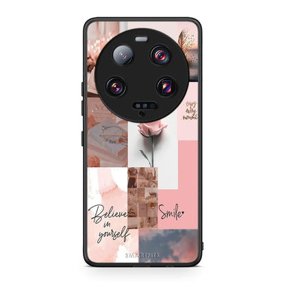 Θήκη Xiaomi 13 Ultra Aesthetic Collage από τη Smartfits με σχέδιο στο πίσω μέρος και μαύρο περίβλημα | Xiaomi 13 Ultra Aesthetic Collage Case with Colorful Back and Black Bezels