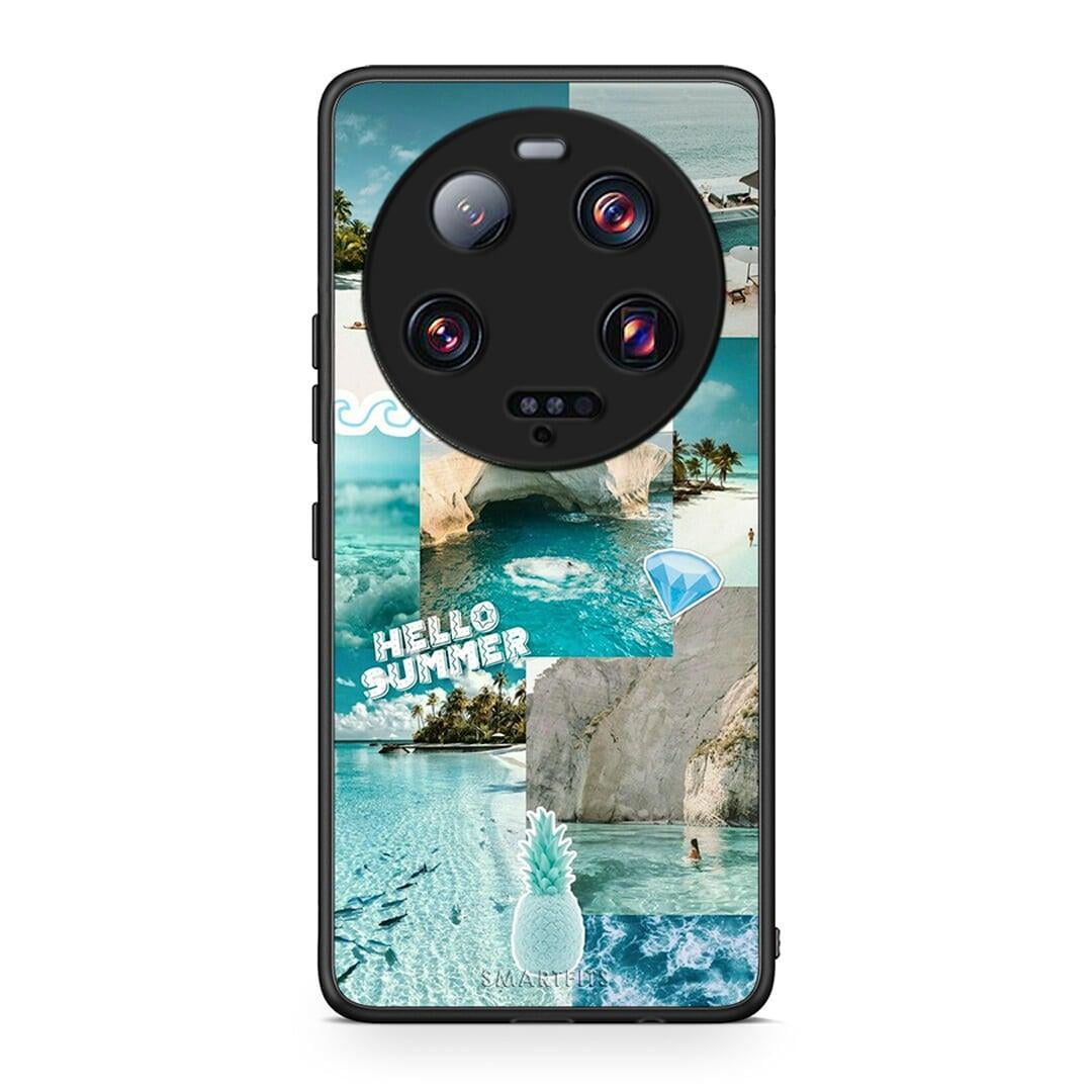 Θήκη Xiaomi 13 Ultra Aesthetic Summer από τη Smartfits με σχέδιο στο πίσω μέρος και μαύρο περίβλημα | Xiaomi 13 Ultra Aesthetic Summer Case with Colorful Back and Black Bezels