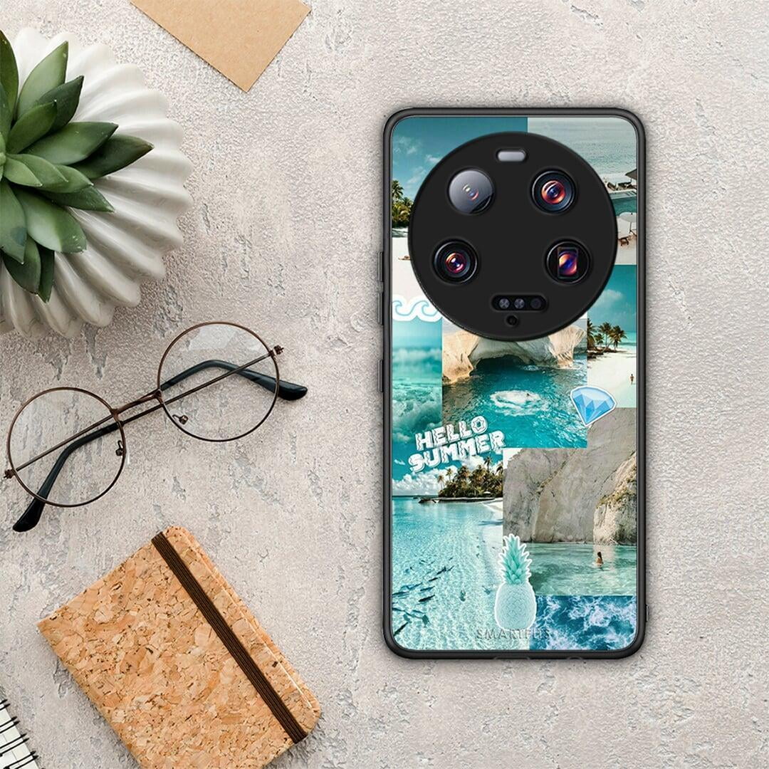 Θήκη Xiaomi 13 Ultra Aesthetic Summer από τη Smartfits με σχέδιο στο πίσω μέρος και μαύρο περίβλημα | Xiaomi 13 Ultra Aesthetic Summer Case with Colorful Back and Black Bezels