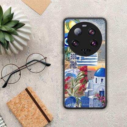 Θήκη Xiaomi 13 Ultra All Greek από τη Smartfits με σχέδιο στο πίσω μέρος και μαύρο περίβλημα | Xiaomi 13 Ultra All Greek Case with Colorful Back and Black Bezels