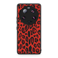 Thumbnail for Θήκη Xiaomi 13 Ultra Animal Red Leopard από τη Smartfits με σχέδιο στο πίσω μέρος και μαύρο περίβλημα | Xiaomi 13 Ultra Animal Red Leopard Case with Colorful Back and Black Bezels