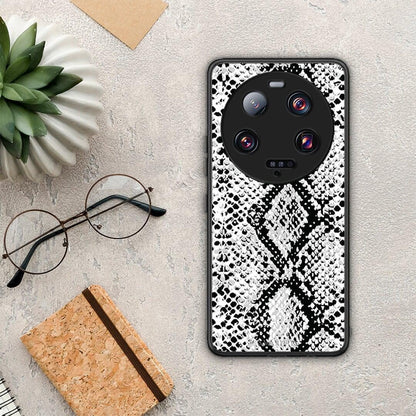 Θήκη Xiaomi 13 Ultra Animal White Snake από τη Smartfits με σχέδιο στο πίσω μέρος και μαύρο περίβλημα | Xiaomi 13 Ultra Animal White Snake Case with Colorful Back and Black Bezels