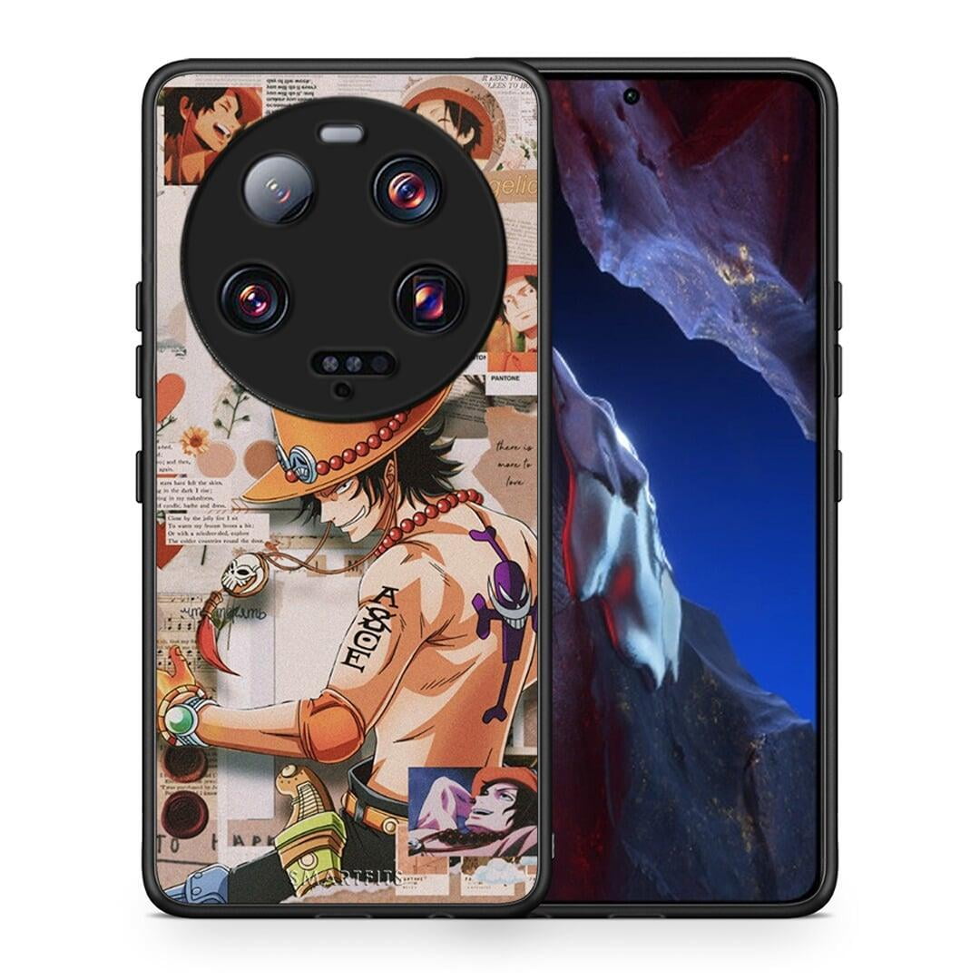 Θήκη Xiaomi 13 Ultra Anime Collage από τη Smartfits με σχέδιο στο πίσω μέρος και μαύρο περίβλημα | Xiaomi 13 Ultra Anime Collage Case with Colorful Back and Black Bezels