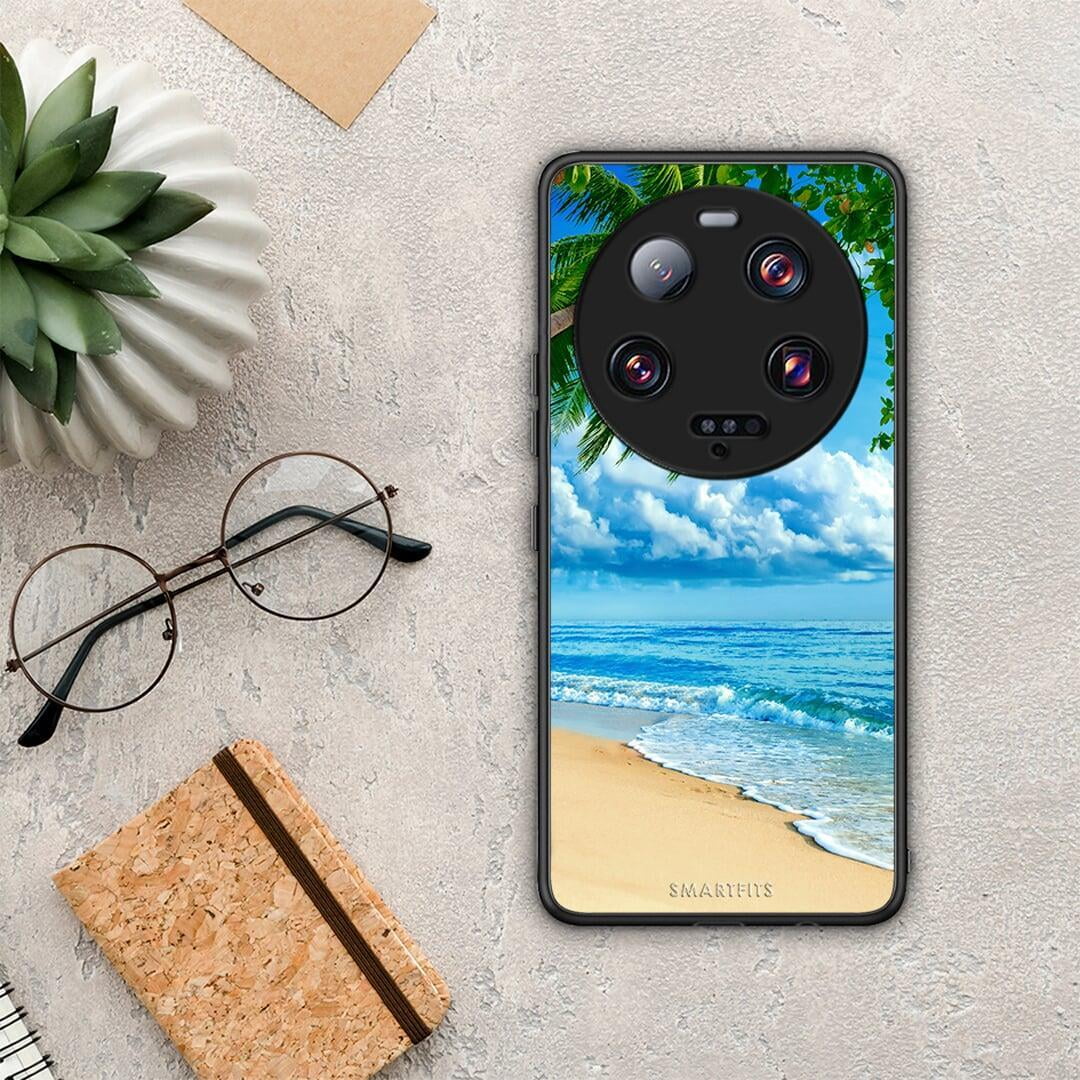 Θήκη Xiaomi 13 Ultra Beautiful Beach από τη Smartfits με σχέδιο στο πίσω μέρος και μαύρο περίβλημα | Xiaomi 13 Ultra Beautiful Beach Case with Colorful Back and Black Bezels