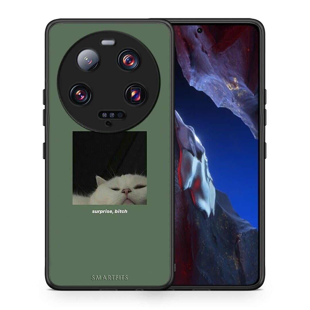 Θήκη Xiaomi 13 Ultra Bitch Surprise από τη Smartfits με σχέδιο στο πίσω μέρος και μαύρο περίβλημα | Xiaomi 13 Ultra Bitch Surprise Case with Colorful Back and Black Bezels