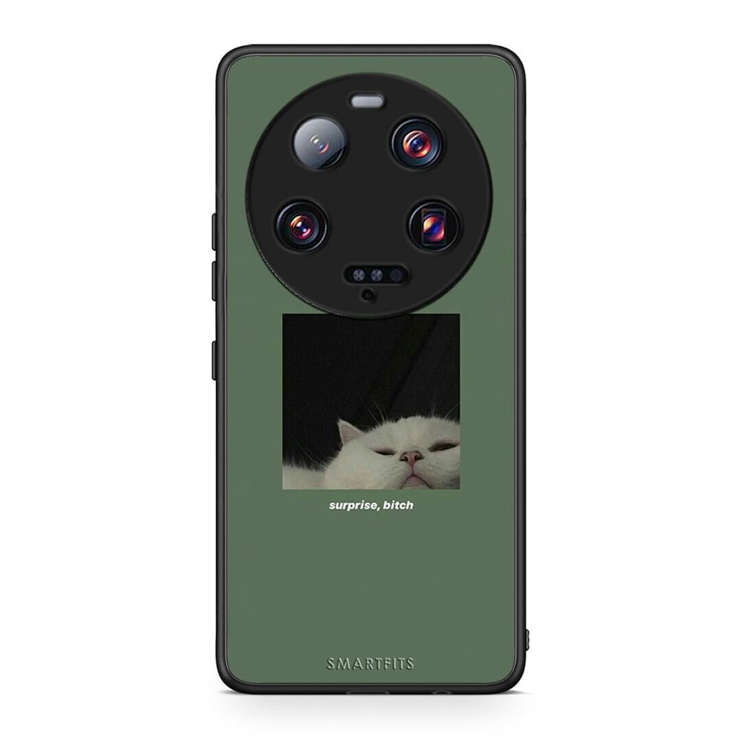 Θήκη Xiaomi 13 Ultra Bitch Surprise από τη Smartfits με σχέδιο στο πίσω μέρος και μαύρο περίβλημα | Xiaomi 13 Ultra Bitch Surprise Case with Colorful Back and Black Bezels