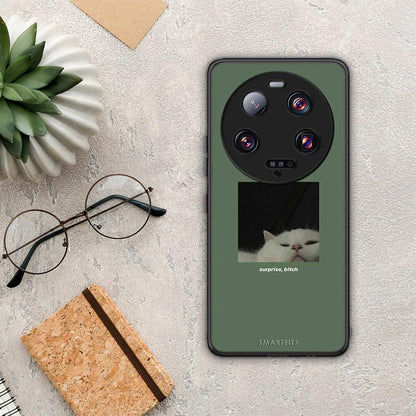 Θήκη Xiaomi 13 Ultra Bitch Surprise από τη Smartfits με σχέδιο στο πίσω μέρος και μαύρο περίβλημα | Xiaomi 13 Ultra Bitch Surprise Case with Colorful Back and Black Bezels