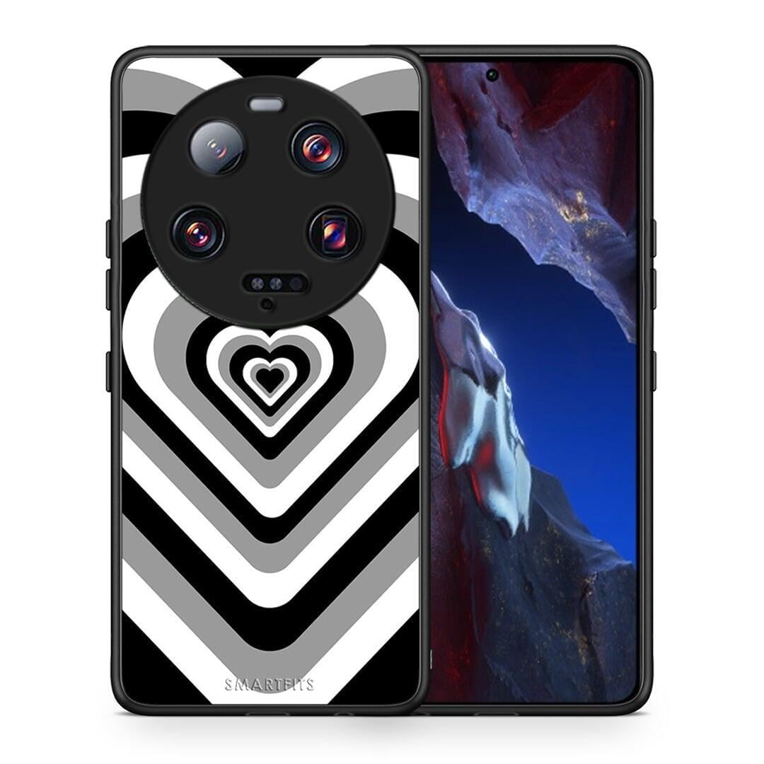 Θήκη Xiaomi 13 Ultra Black Hearts από τη Smartfits με σχέδιο στο πίσω μέρος και μαύρο περίβλημα | Xiaomi 13 Ultra Black Hearts Case with Colorful Back and Black Bezels