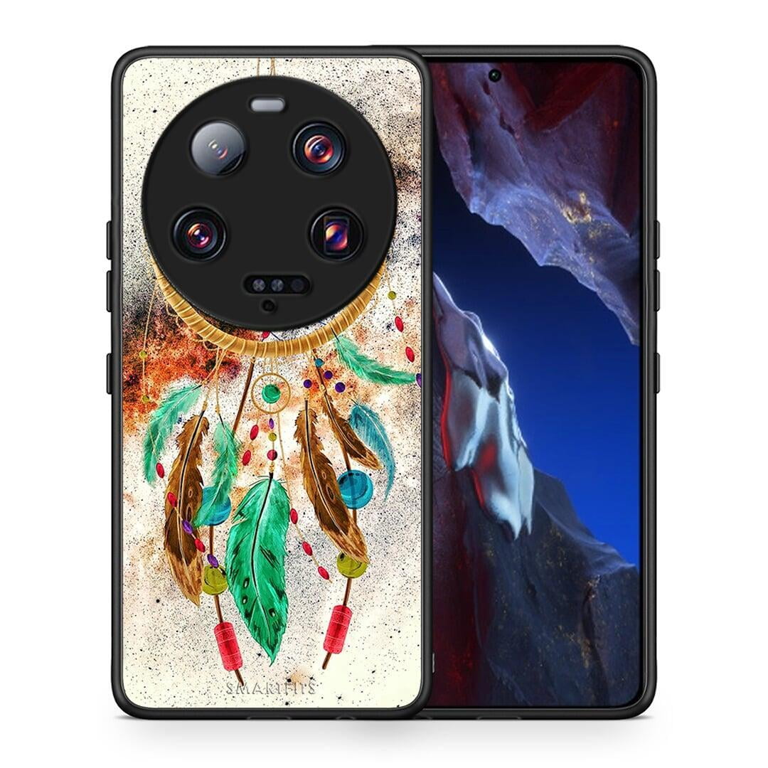 Θήκη Xiaomi 13 Ultra Boho DreamCatcher από τη Smartfits με σχέδιο στο πίσω μέρος και μαύρο περίβλημα | Xiaomi 13 Ultra Boho DreamCatcher Case with Colorful Back and Black Bezels