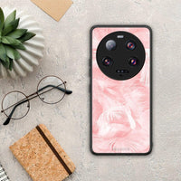 Thumbnail for Θήκη Xiaomi 13 Ultra Boho Pink Feather από τη Smartfits με σχέδιο στο πίσω μέρος και μαύρο περίβλημα | Xiaomi 13 Ultra Boho Pink Feather Case with Colorful Back and Black Bezels