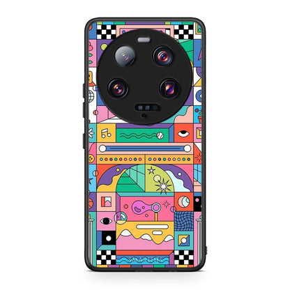 Θήκη Xiaomi 13 Ultra Bubbles Soap από τη Smartfits με σχέδιο στο πίσω μέρος και μαύρο περίβλημα | Xiaomi 13 Ultra Bubbles Soap Case with Colorful Back and Black Bezels
