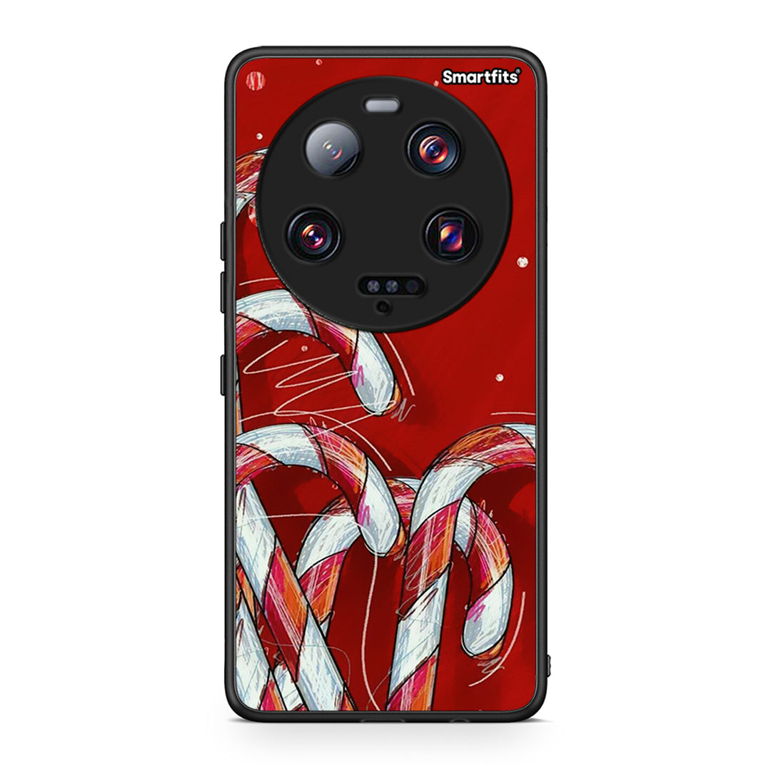 Θήκη Xiaomi 13 Ultra Candy Cane από τη Smartfits με σχέδιο στο πίσω μέρος και μαύρο περίβλημα | Xiaomi 13 Ultra Candy Cane Case with Colorful Back and Black Bezels