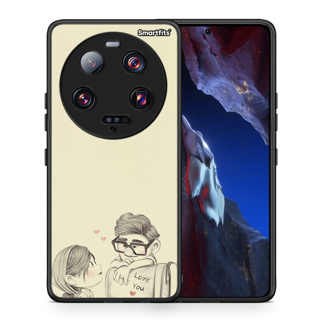 Θήκη Xiaomi 13 Ultra Carl And Ellie από τη Smartfits με σχέδιο στο πίσω μέρος και μαύρο περίβλημα | Xiaomi 13 Ultra Carl And Ellie Case with Colorful Back and Black Bezels