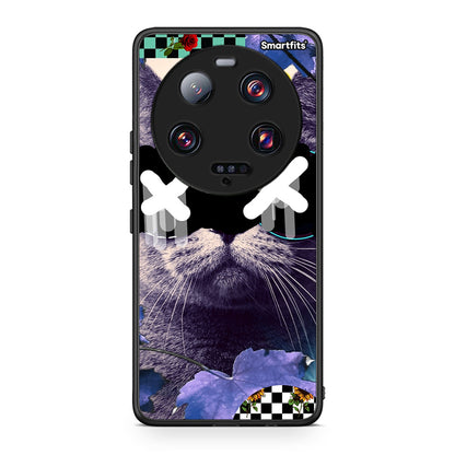 Θήκη Xiaomi 13 Ultra Cat Collage από τη Smartfits με σχέδιο στο πίσω μέρος και μαύρο περίβλημα | Xiaomi 13 Ultra Cat Collage Case with Colorful Back and Black Bezels