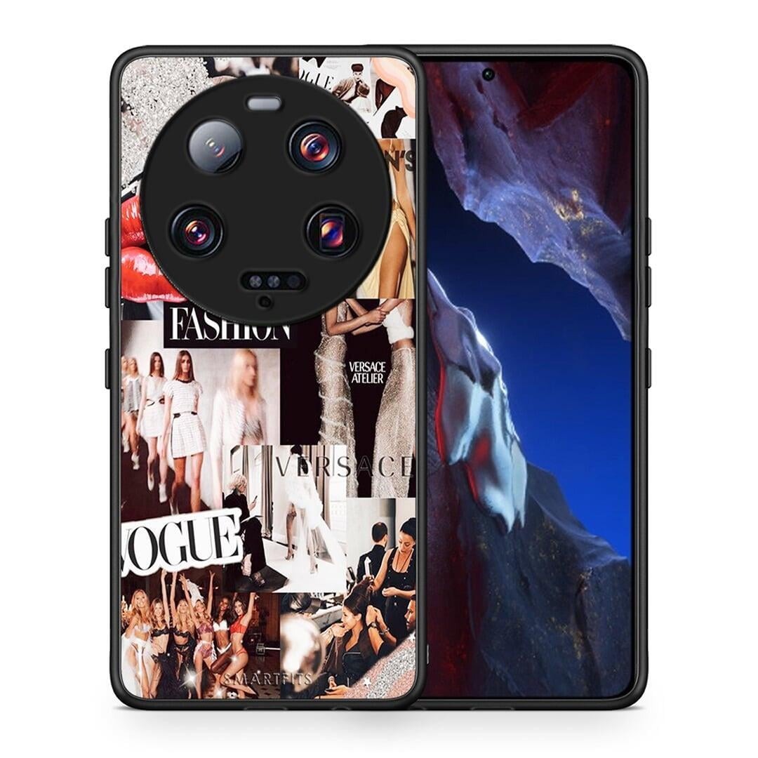 Θήκη Xiaomi 13 Ultra Collage Fashion από τη Smartfits με σχέδιο στο πίσω μέρος και μαύρο περίβλημα | Xiaomi 13 Ultra Collage Fashion Case with Colorful Back and Black Bezels