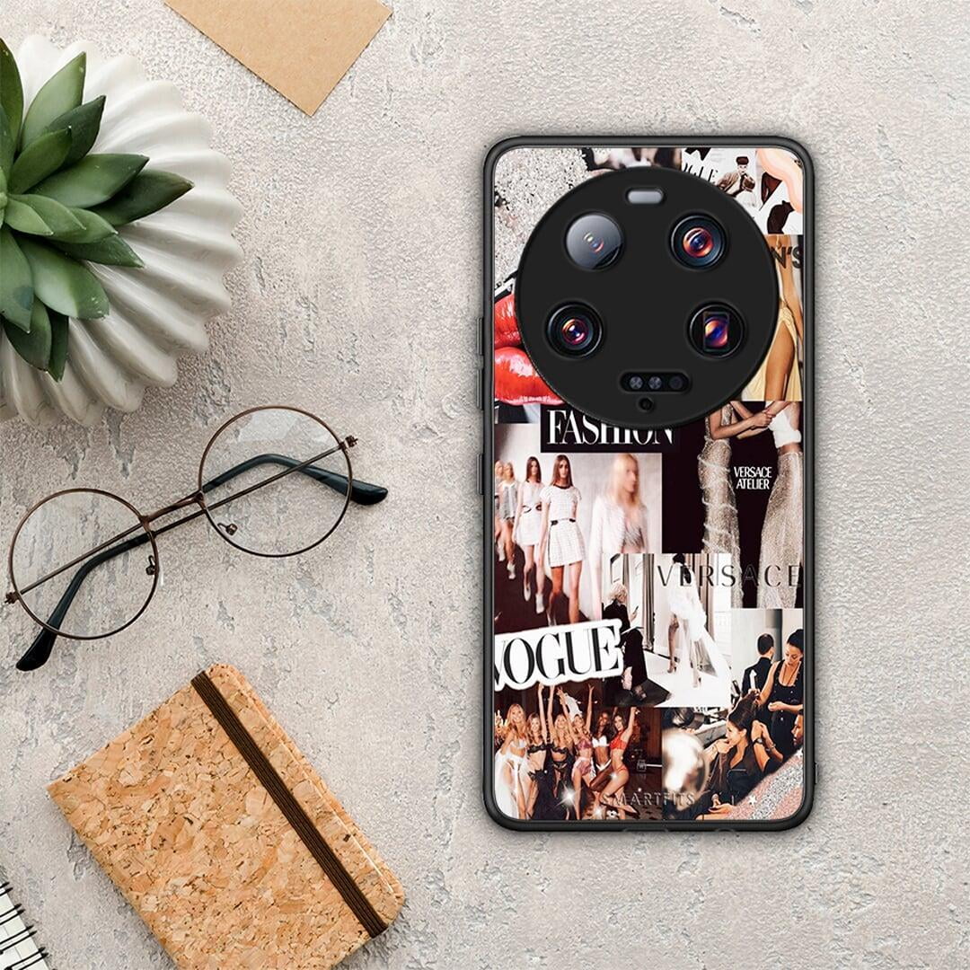 Θήκη Xiaomi 13 Ultra Collage Fashion από τη Smartfits με σχέδιο στο πίσω μέρος και μαύρο περίβλημα | Xiaomi 13 Ultra Collage Fashion Case with Colorful Back and Black Bezels
