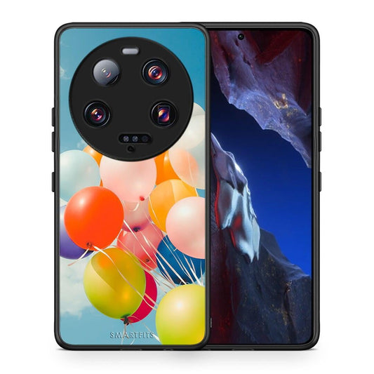 Θήκη Xiaomi 13 Ultra Colorful Balloons από τη Smartfits με σχέδιο στο πίσω μέρος και μαύρο περίβλημα | Xiaomi 13 Ultra Colorful Balloons Case with Colorful Back and Black Bezels