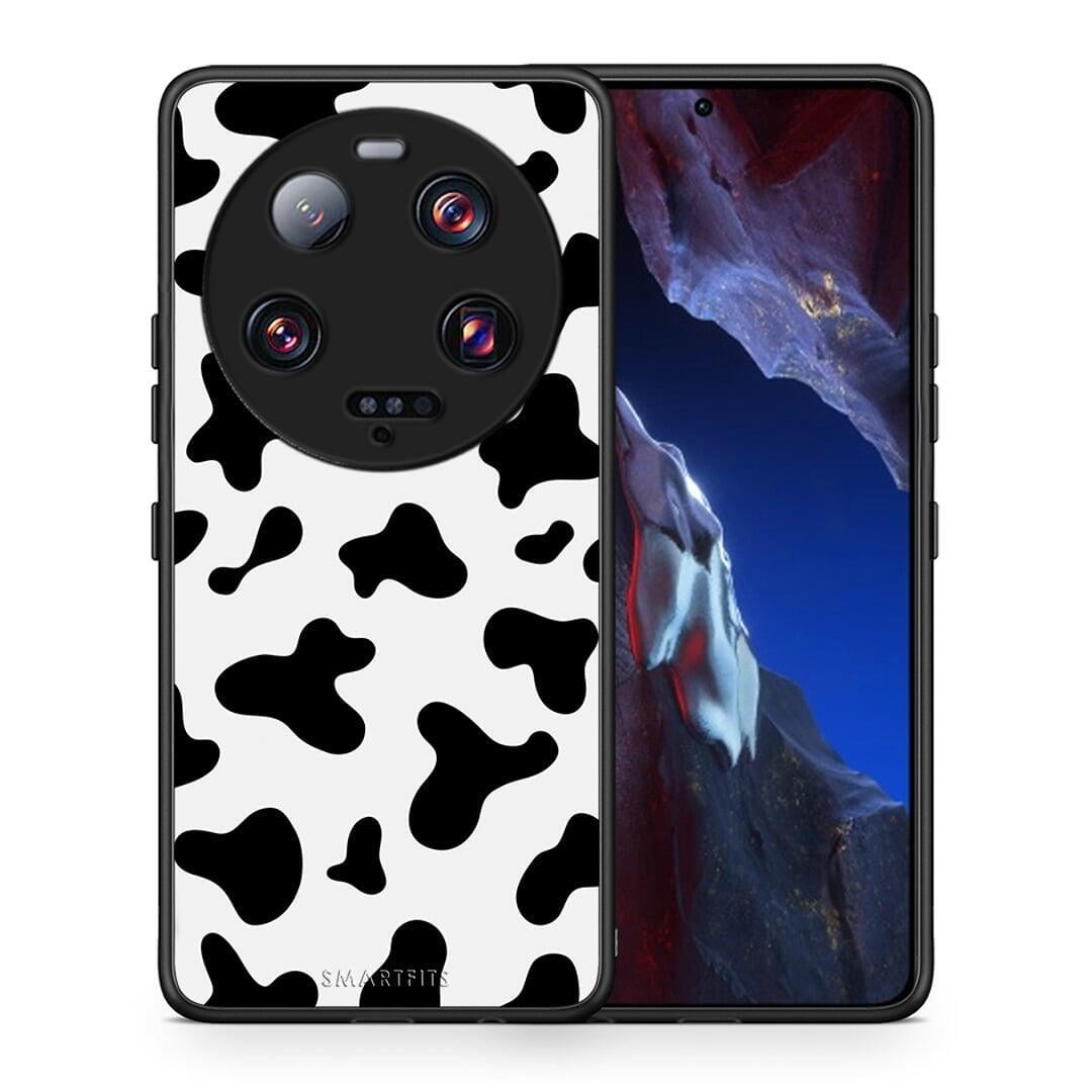Θήκη Xiaomi 13 Ultra Cow Print από τη Smartfits με σχέδιο στο πίσω μέρος και μαύρο περίβλημα | Xiaomi 13 Ultra Cow Print Case with Colorful Back and Black Bezels