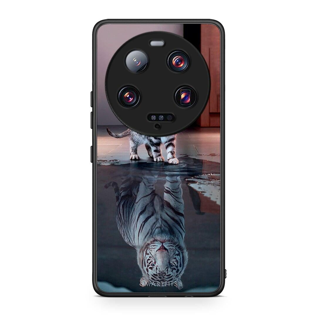 Θήκη Xiaomi 13 Ultra Cute Tiger από τη Smartfits με σχέδιο στο πίσω μέρος και μαύρο περίβλημα | Xiaomi 13 Ultra Cute Tiger Case with Colorful Back and Black Bezels